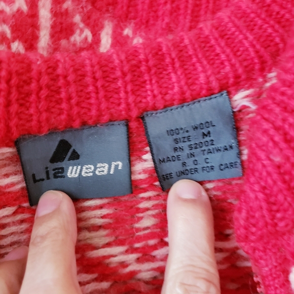 Vintage Lizwear Red Wool Sweater - Picture 5 of 16